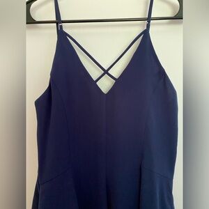 Navy blue mini formal dress by Greylin